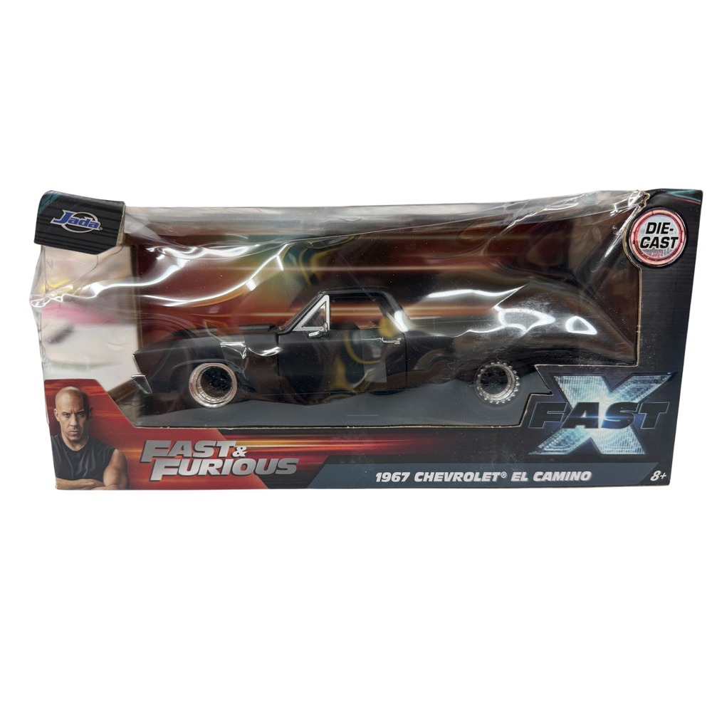 Jada Fast & Furious Fast X 1967 Chevrolet El Camino Die-Cast Car 1:24 Black